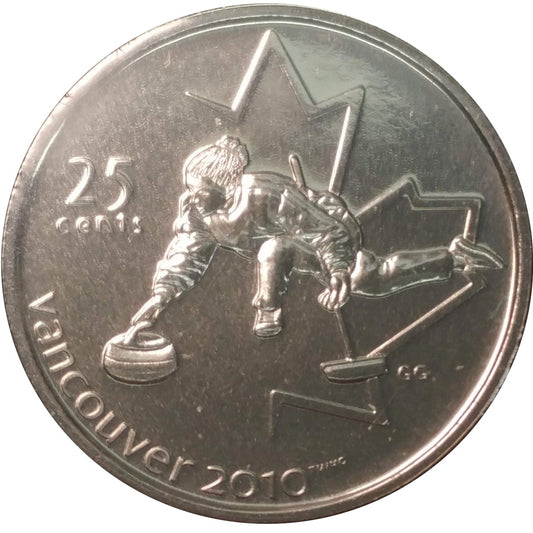 2007 Curling Canada 25-cents Proof Like