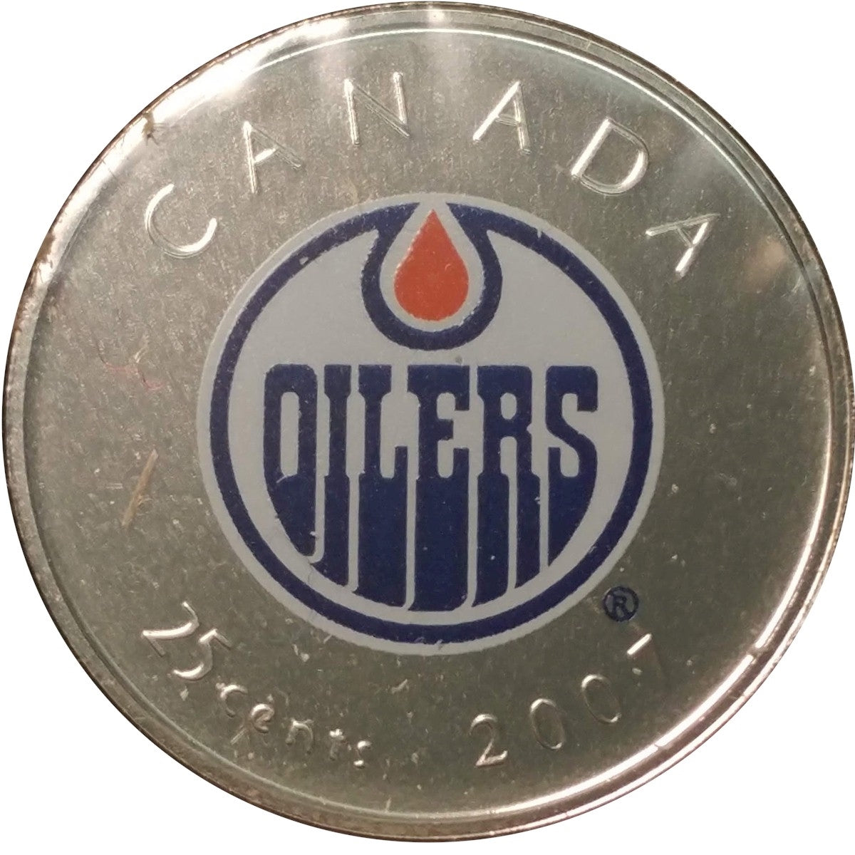 2007 Edmonton Oilers Canada 25-cents(set) Proof Like