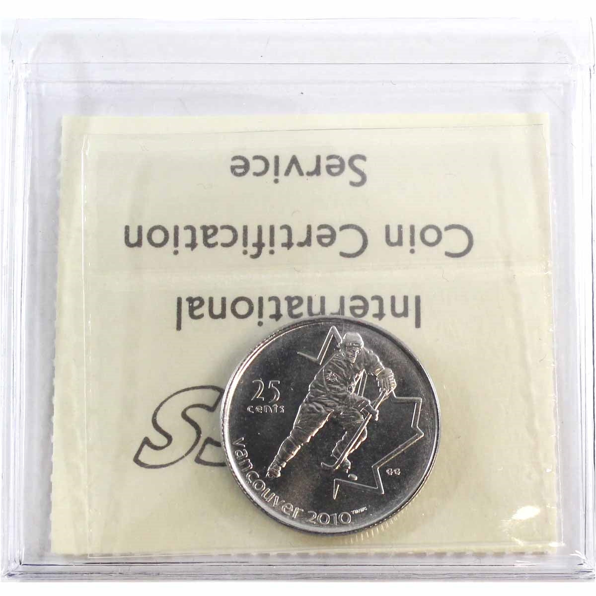2007 Hockey Canada 25-cents ICCS Certified MS65