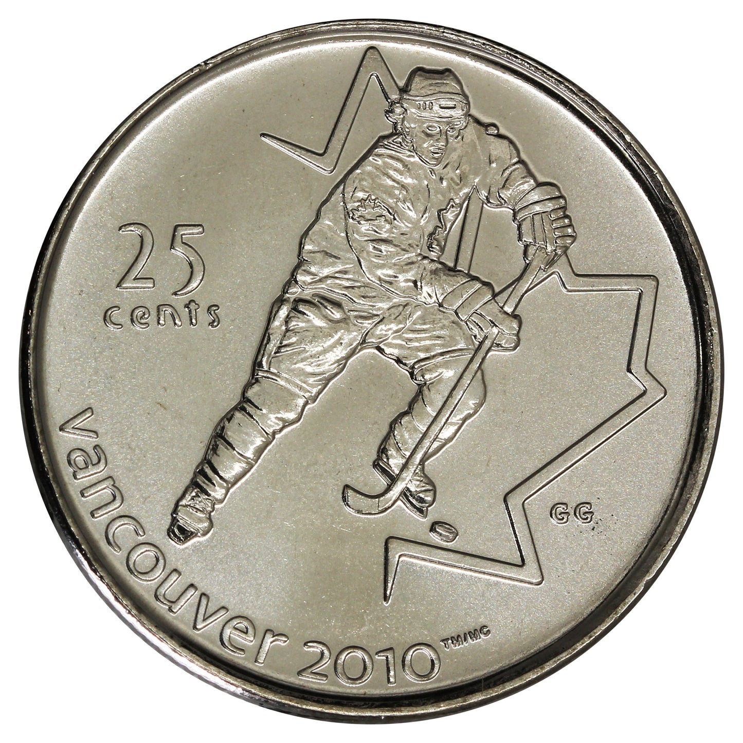 2007 Ice Hockey Canada 25-cents Brilliant Uncirculated (MS63)