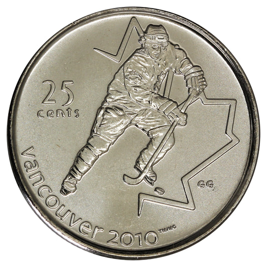 2007 Ice Hockey Canada 25-cents Brilliant Uncirculated (MS63)