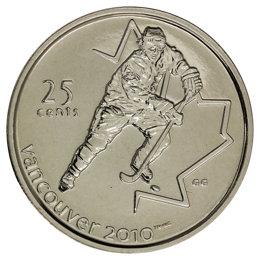 2007 Ice Hockey Canada 25-cents Proof Like