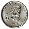 2008 Bobsleigh Canada 25-cents Brilliant Uncirculated (MS63)