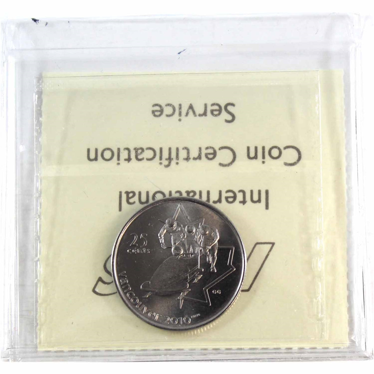 2008 Bobsleigh Canada 25-cents ICCS Certified MS66