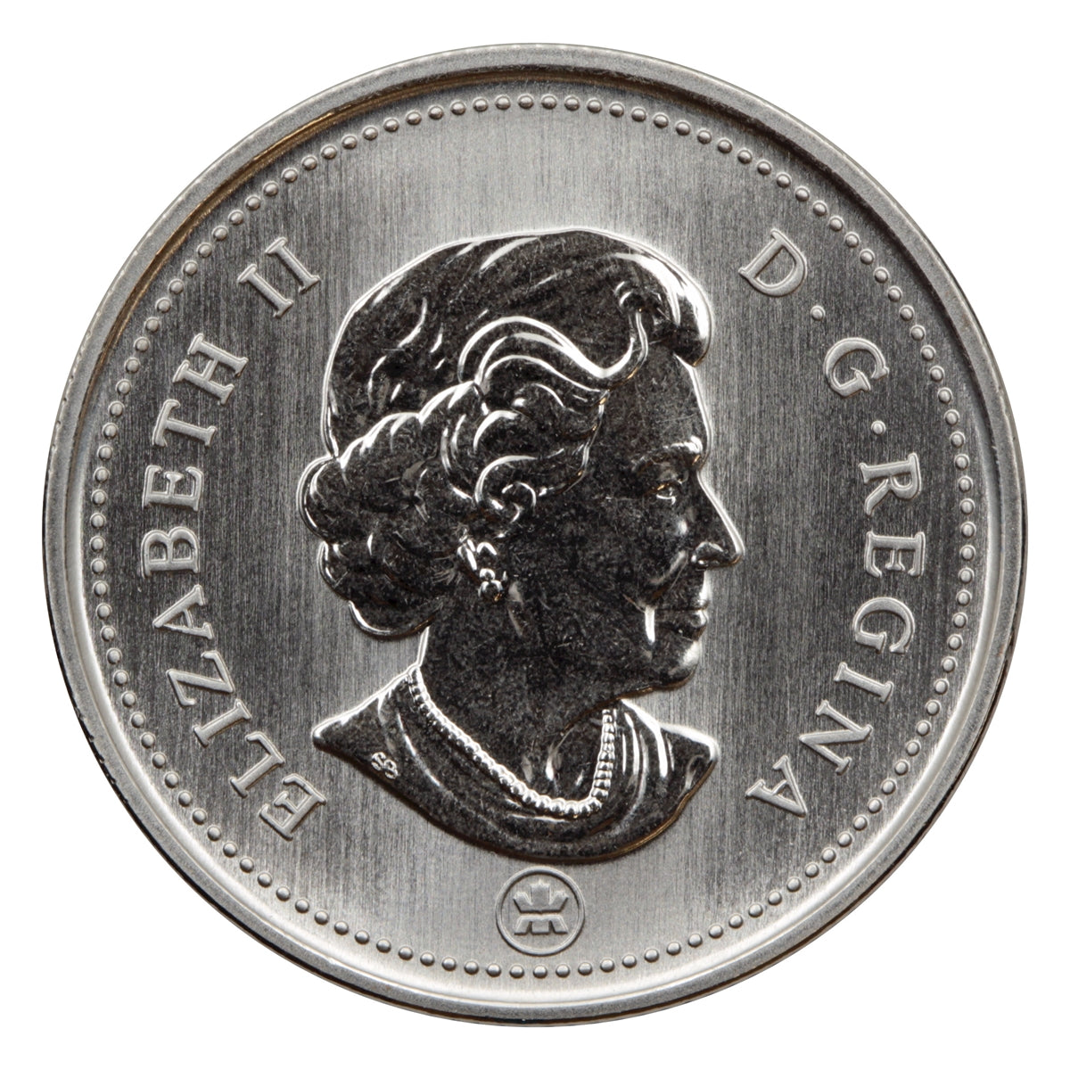 2008 Caribou Canada 25-cents Specimen