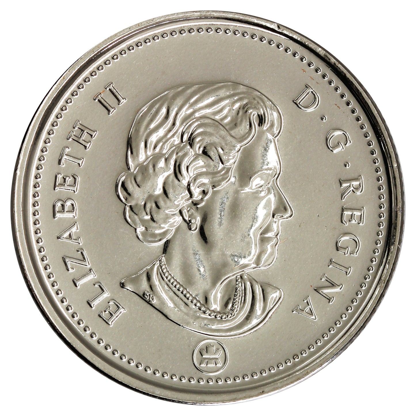 2008 Coloured Santa Canada 25-cents Proof Like