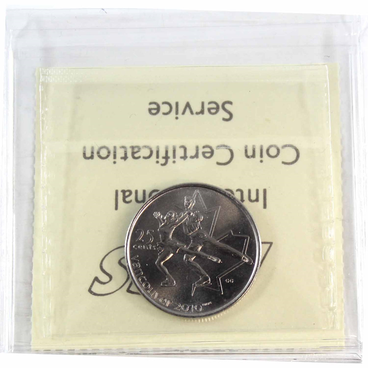 2008 Figure Skating Canada 25-cents ICCS Certified MS66