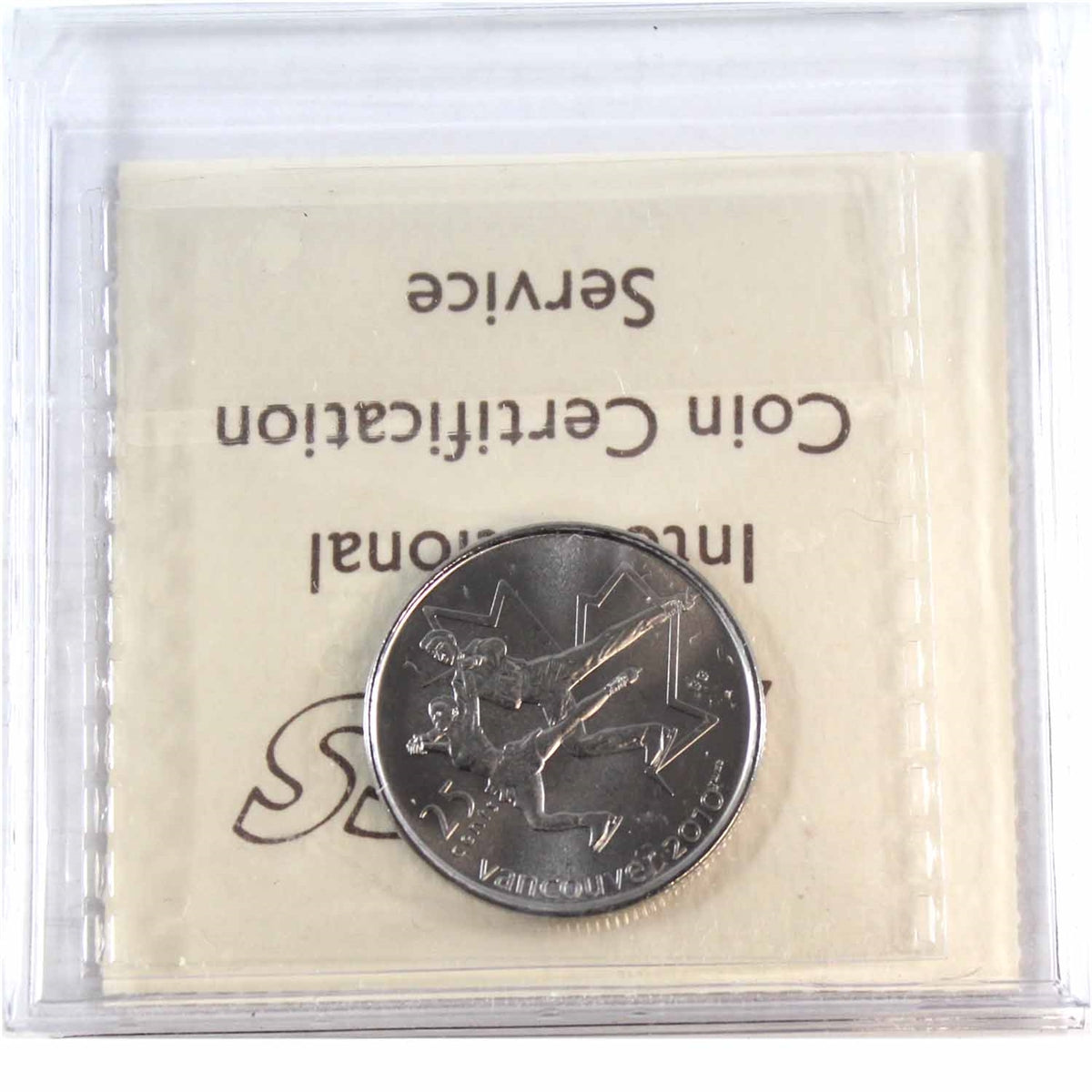 2008 Freestyle Skiing Canada 25-cents ICCS Certified MS65