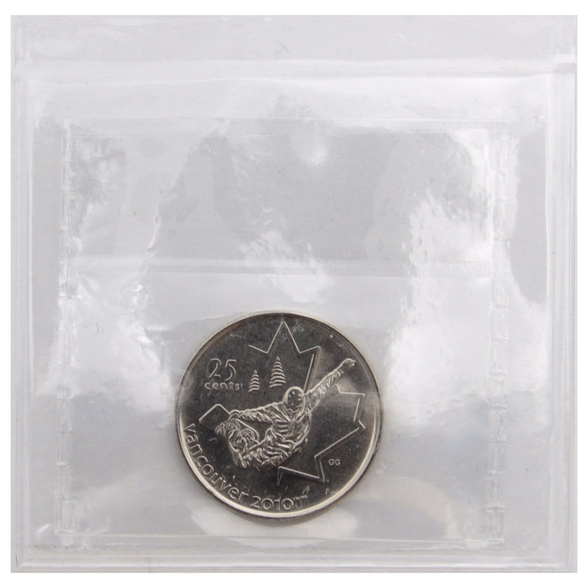 2008 Snowboarding Canada 25-cents ICCS Certified MS66