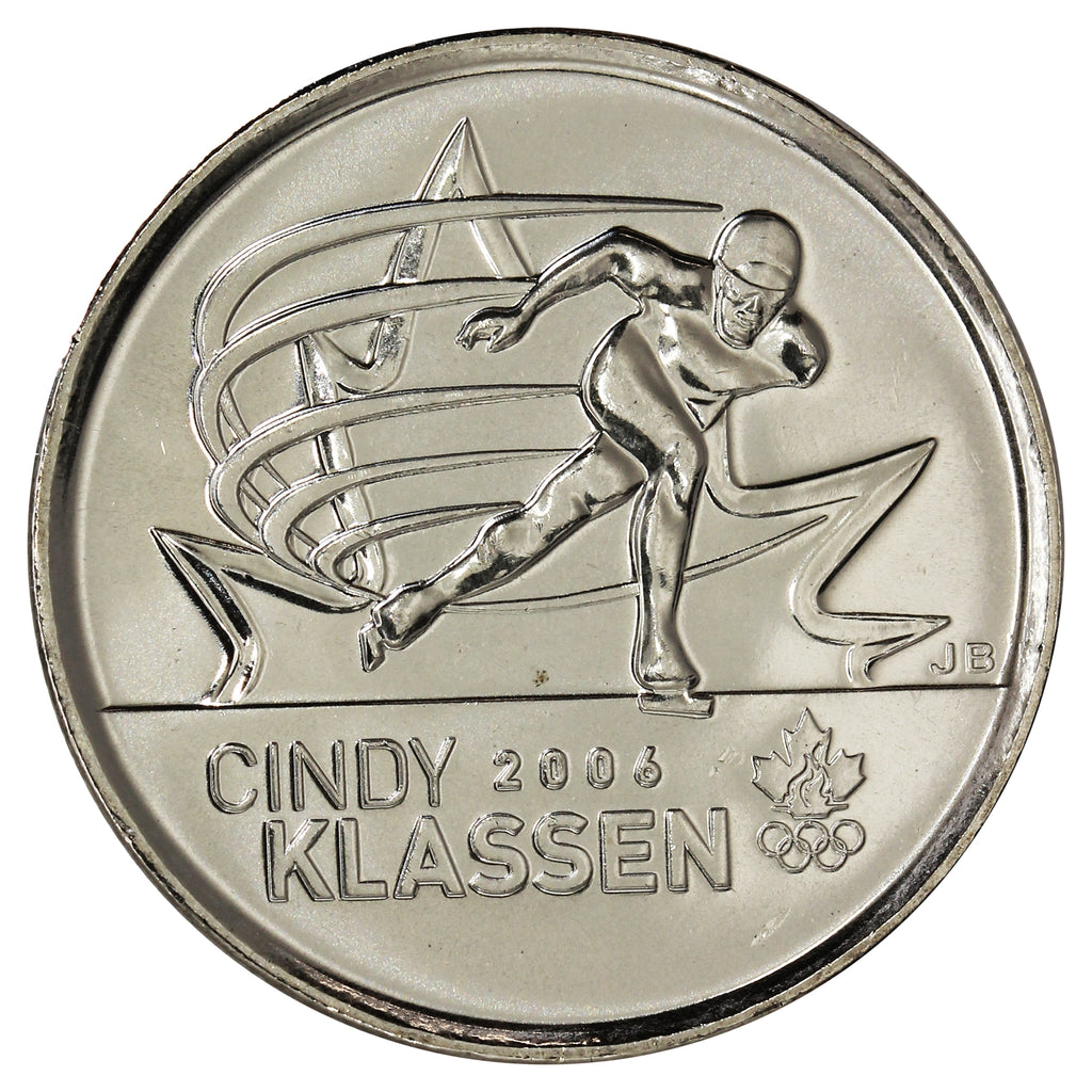 2009 Cindy Klassen Canada 25-cents Brilliant Uncirculated (MS63)