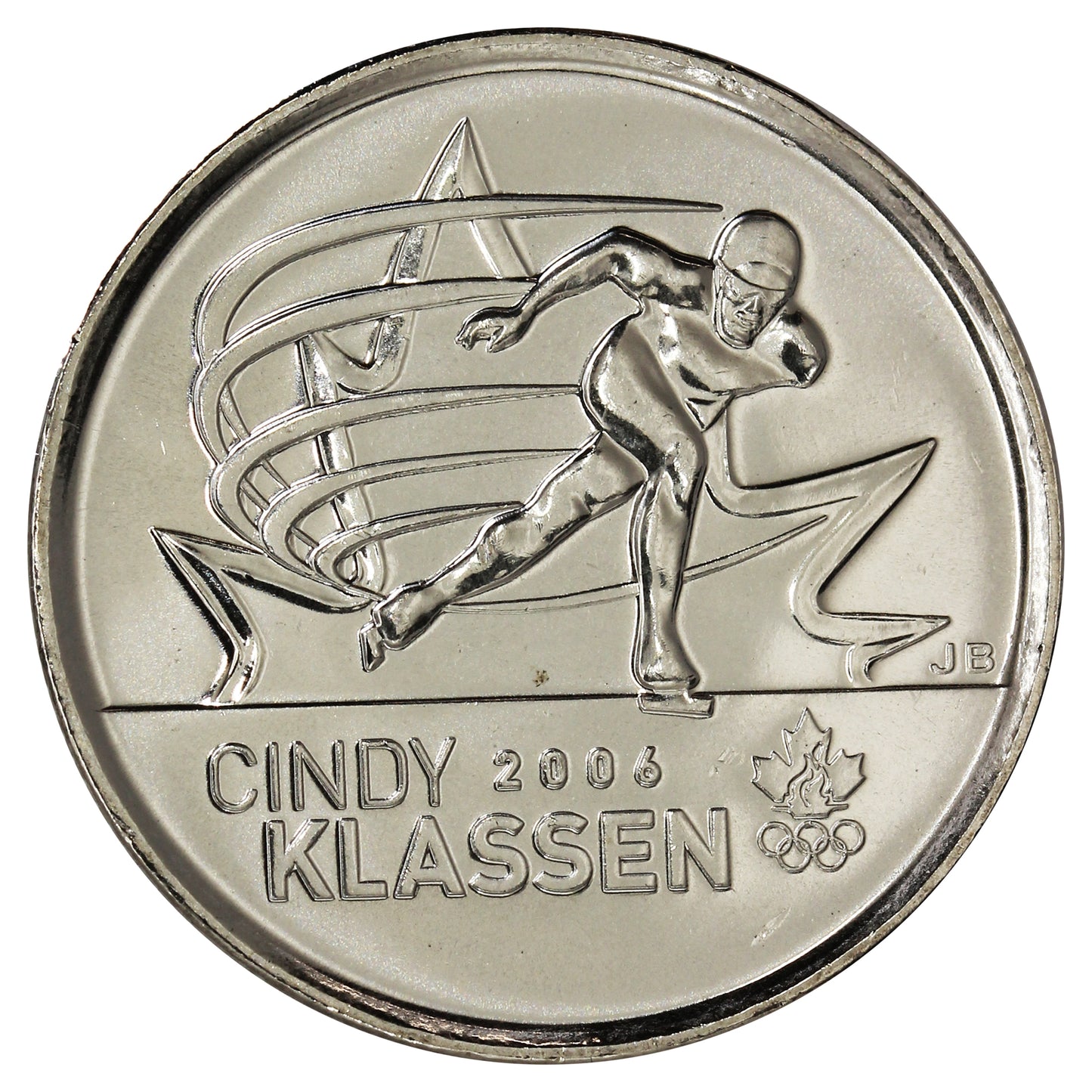 2009 Cindy Klassen Canada 25-cents Brilliant Uncirculated (MS63)