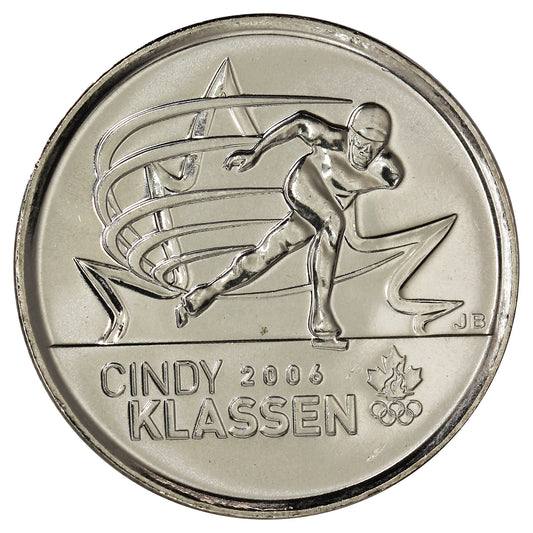 2009 Cindy Klassen Canada 25-cents Brilliant Uncirculated (MS63)