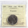 2009 Cindy Klassen Canada 25-cents ICCS Certified MS65