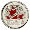 2009 Coloured Cindy Klassen Canada 25-cents Proof Like