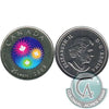 2009 Coloured Congratulations Canada 25-cents Proof Like