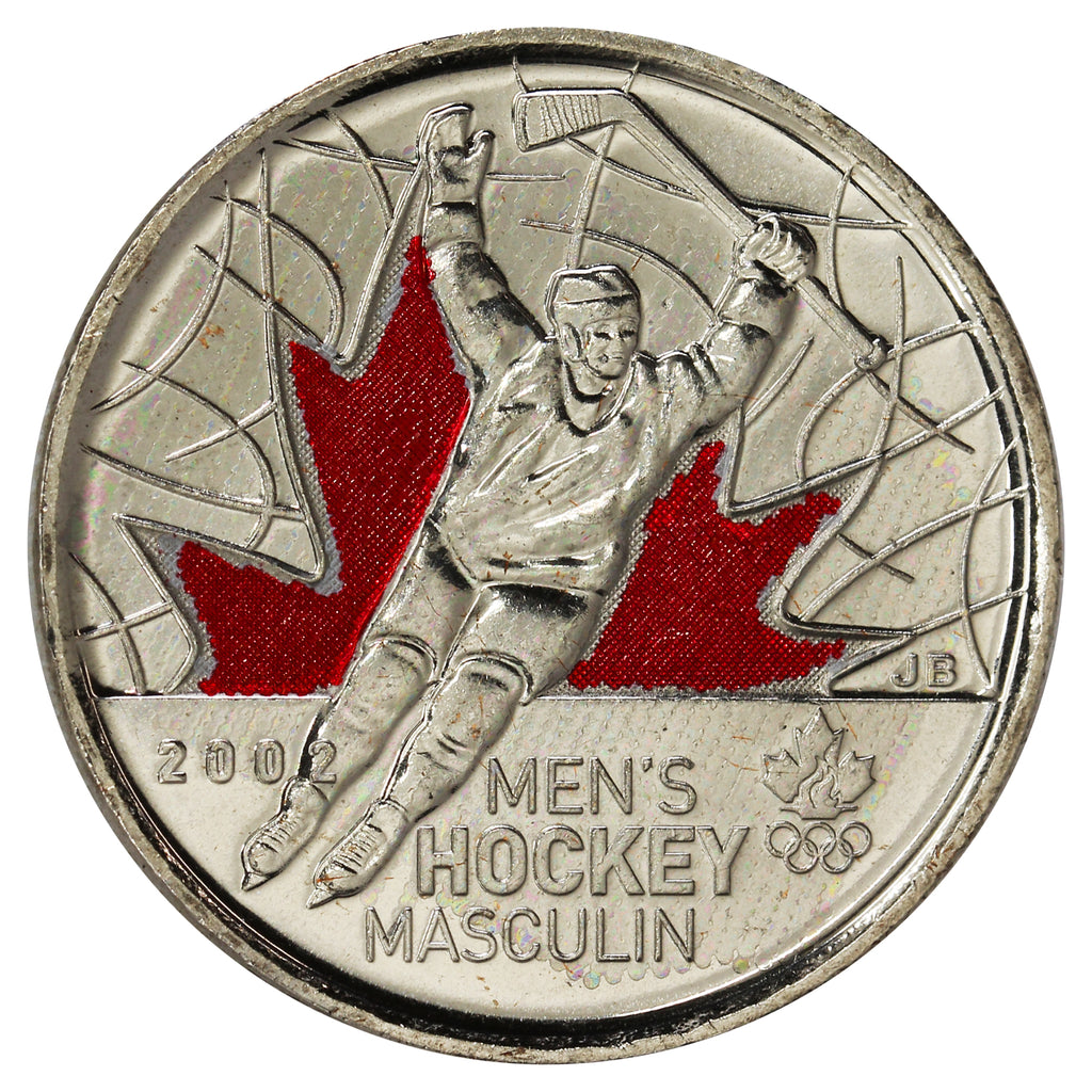 2009 Coloured Men's Hockey (Raised 2) 25ct Brilliant Uncirculated (MS63)