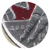 2009 Coloured Men's Hockey, Raised 2 Canada 25-cents ICCS Certified MS64