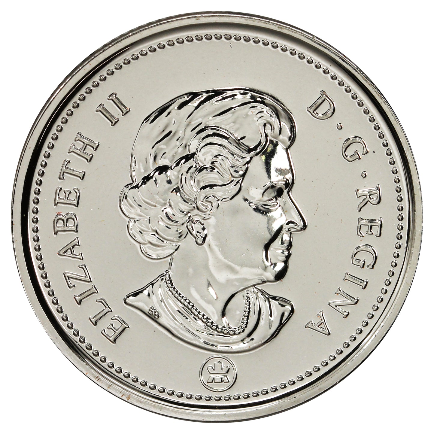 2009 Coloured Thank You Canada 25-cents Proof Like