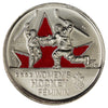 2009 Coloured Women's Hockey Canada 25-cents Brilliant Uncirculated (MS63)