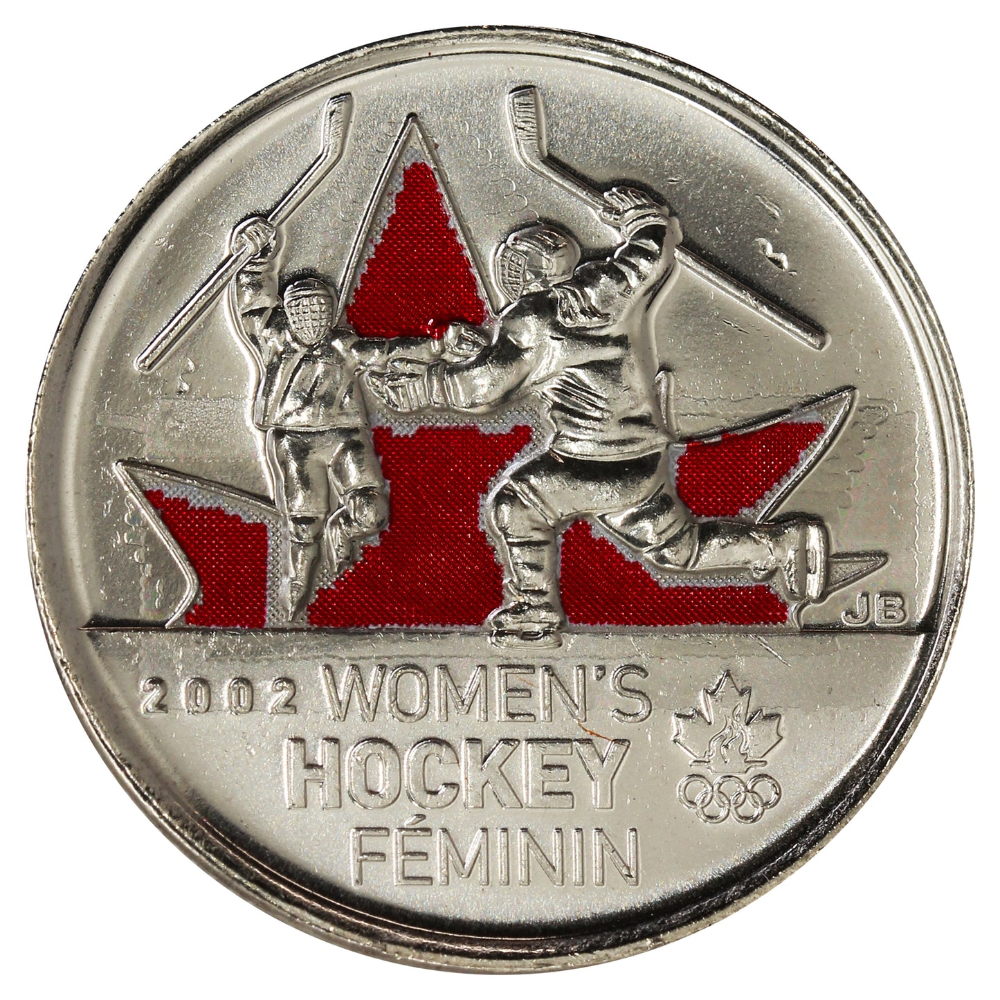 2009 Coloured Women's Hockey Canada 25-cents Brilliant Uncirculated (MS63)