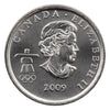 2009 Cross Country Skiing Canada 25-cents Brilliant Uncirculated MS-63