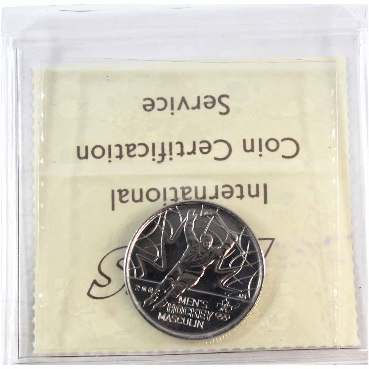 2009 Men's Hockey Canada 25-cents ICCS Certified MS66
