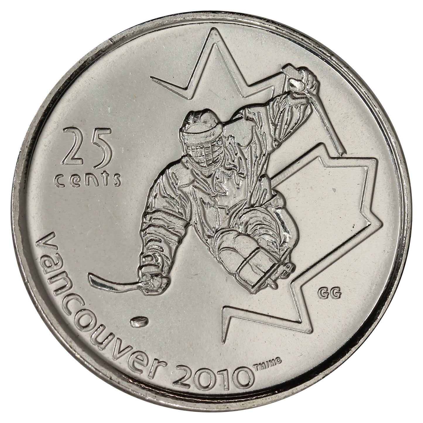 2009 Sledge Hockey Canada 25-cents Brilliant Uncirculated (MS63)