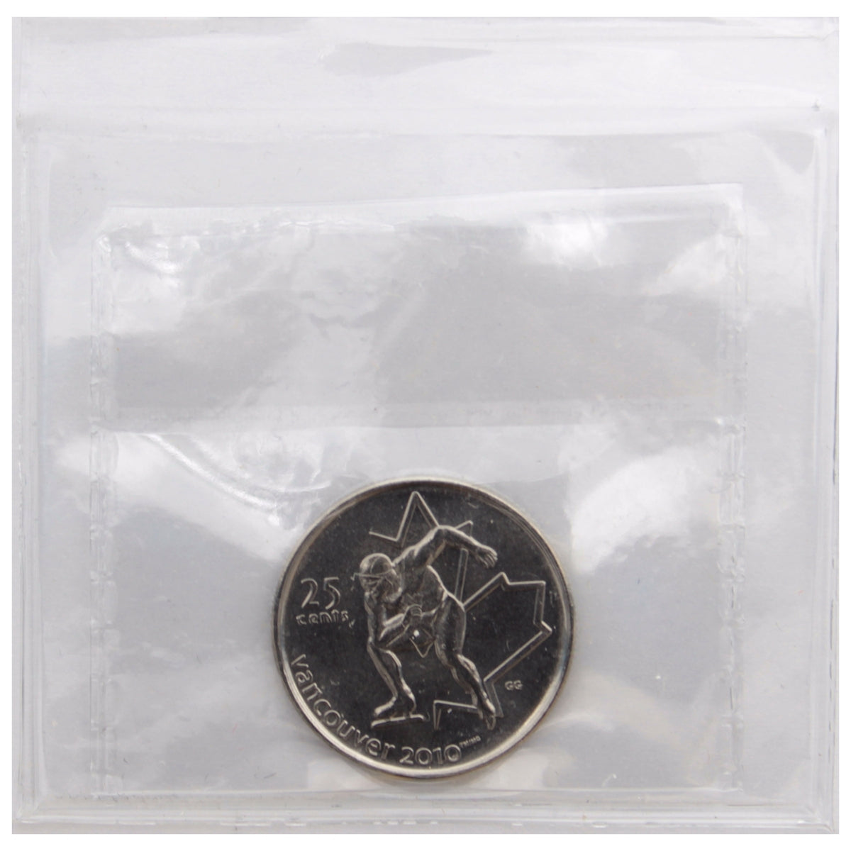 2009 Speed Skating Canada 25-cents ICCS Certified MS66