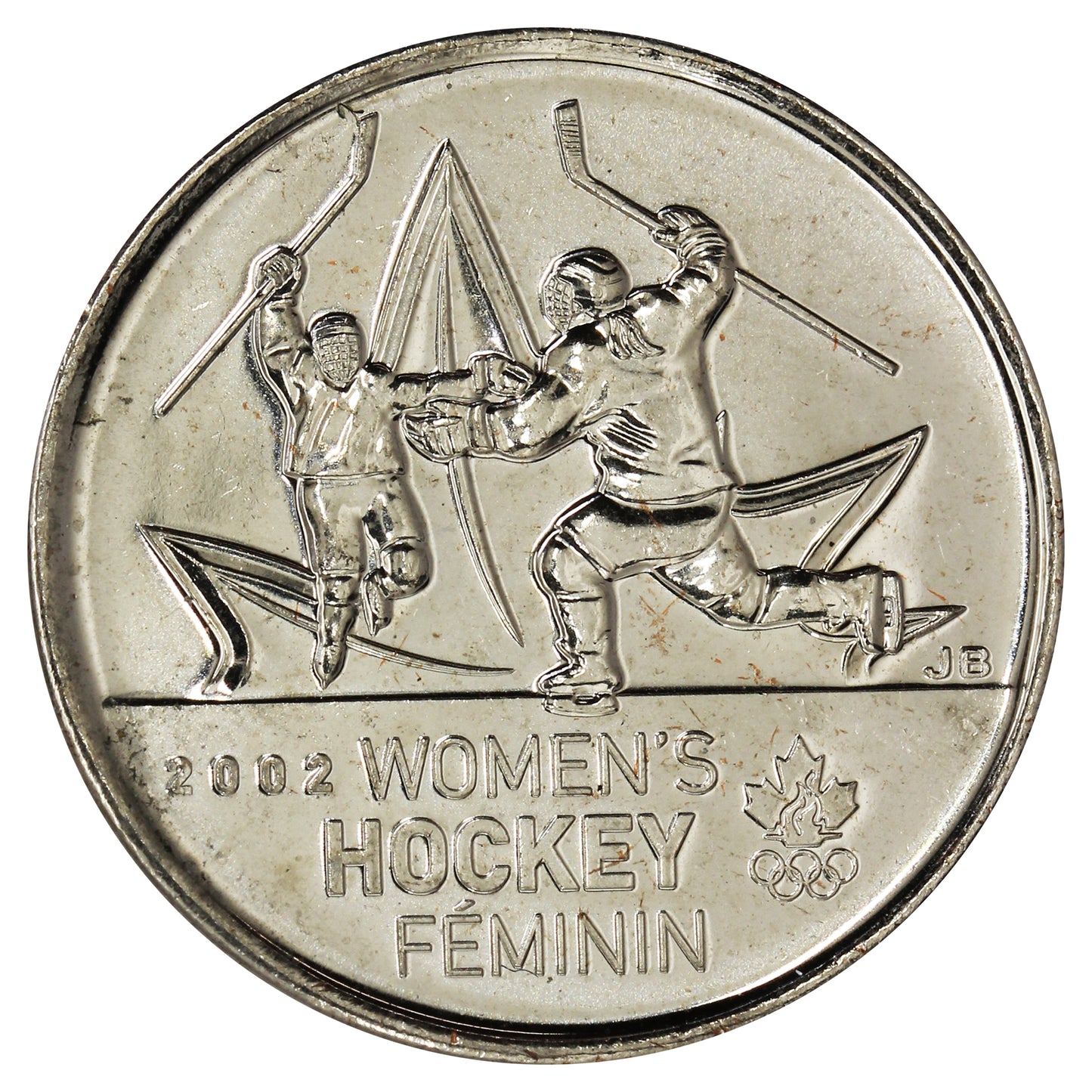 2009 Women's Hockey Canada 25-cents Brilliant Uncirculated (MS63)