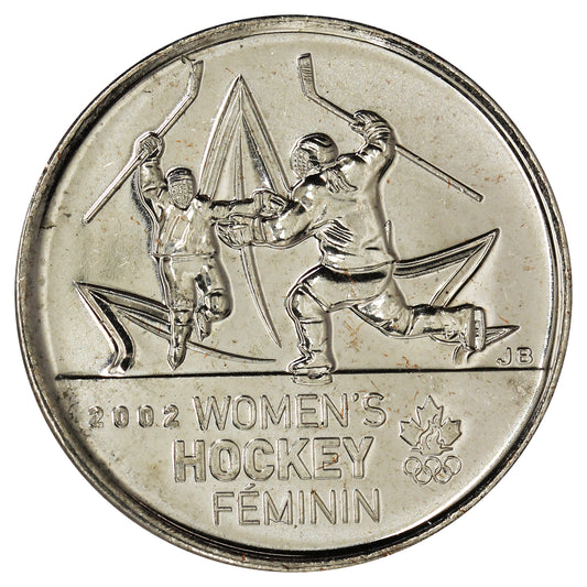 2009 Women's Hockey Canada 25-cents Brilliant Uncirculated (MS63)