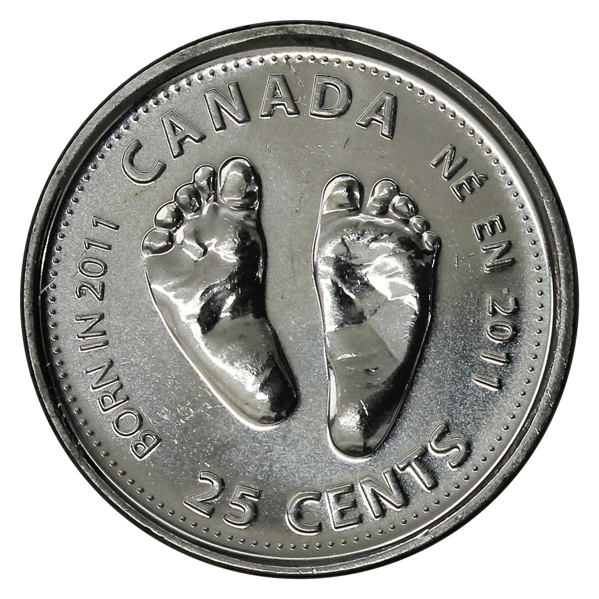 2011 Baby Canada 25-cents Brilliant Uncirculated (MS63) $