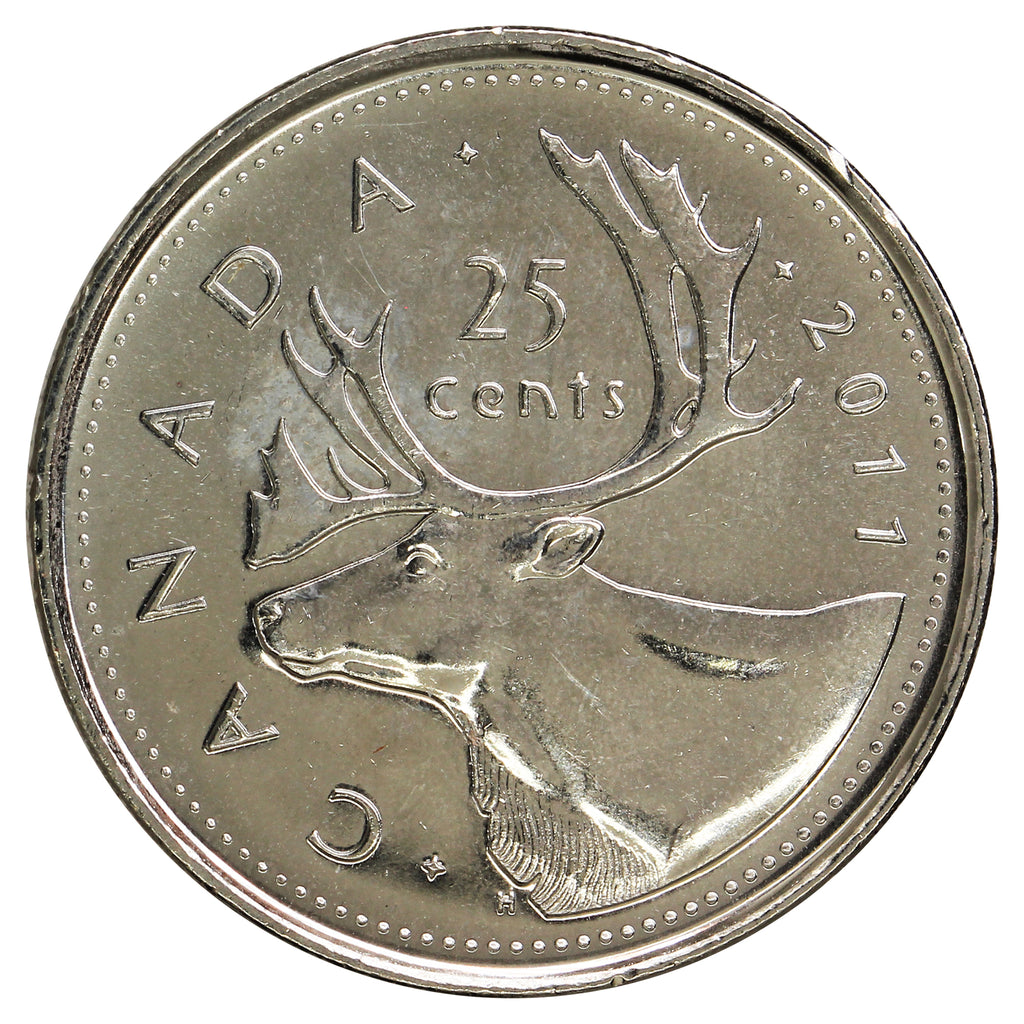 2011 Caribou Canada 25-cents Brilliant Uncirculated (MS63)