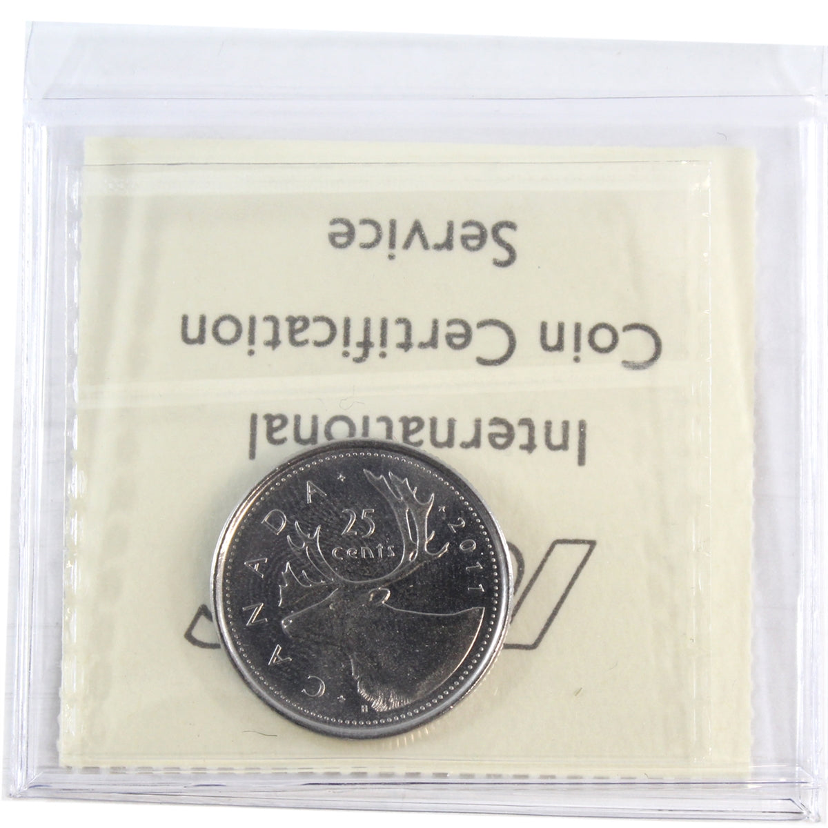 2011 Caribou Canada 25-cents ICCS Certified MS67