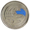 2011 Coloured Orca Whale Canada 25-cents Brilliant Uncirculated (MS63)