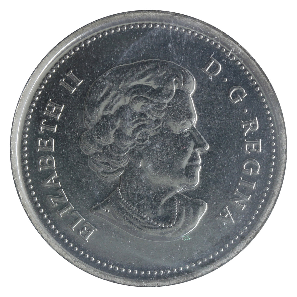 2011 Coloured Falcon Canada 25-cents ICCS Certified MS64