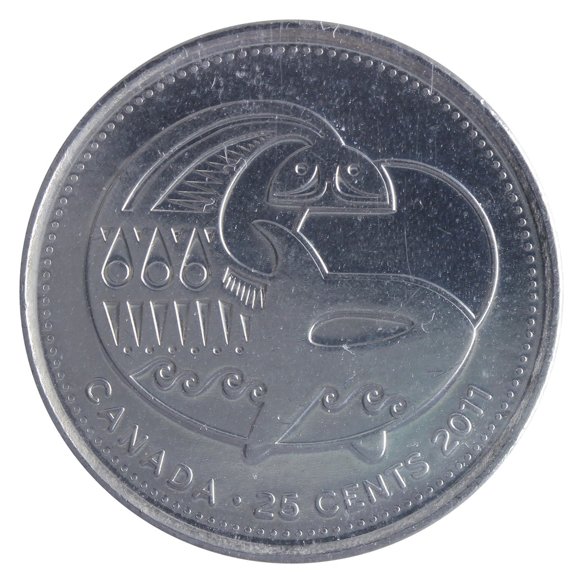 2011 Orca Canada 25-cents ICCS Certified MS64
