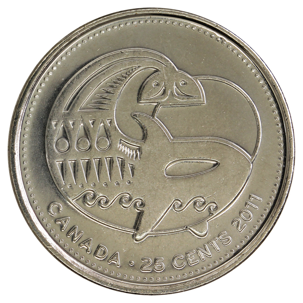 2011 Orca Whale Canada 25-cents Brilliant Uncirculated (MS63)