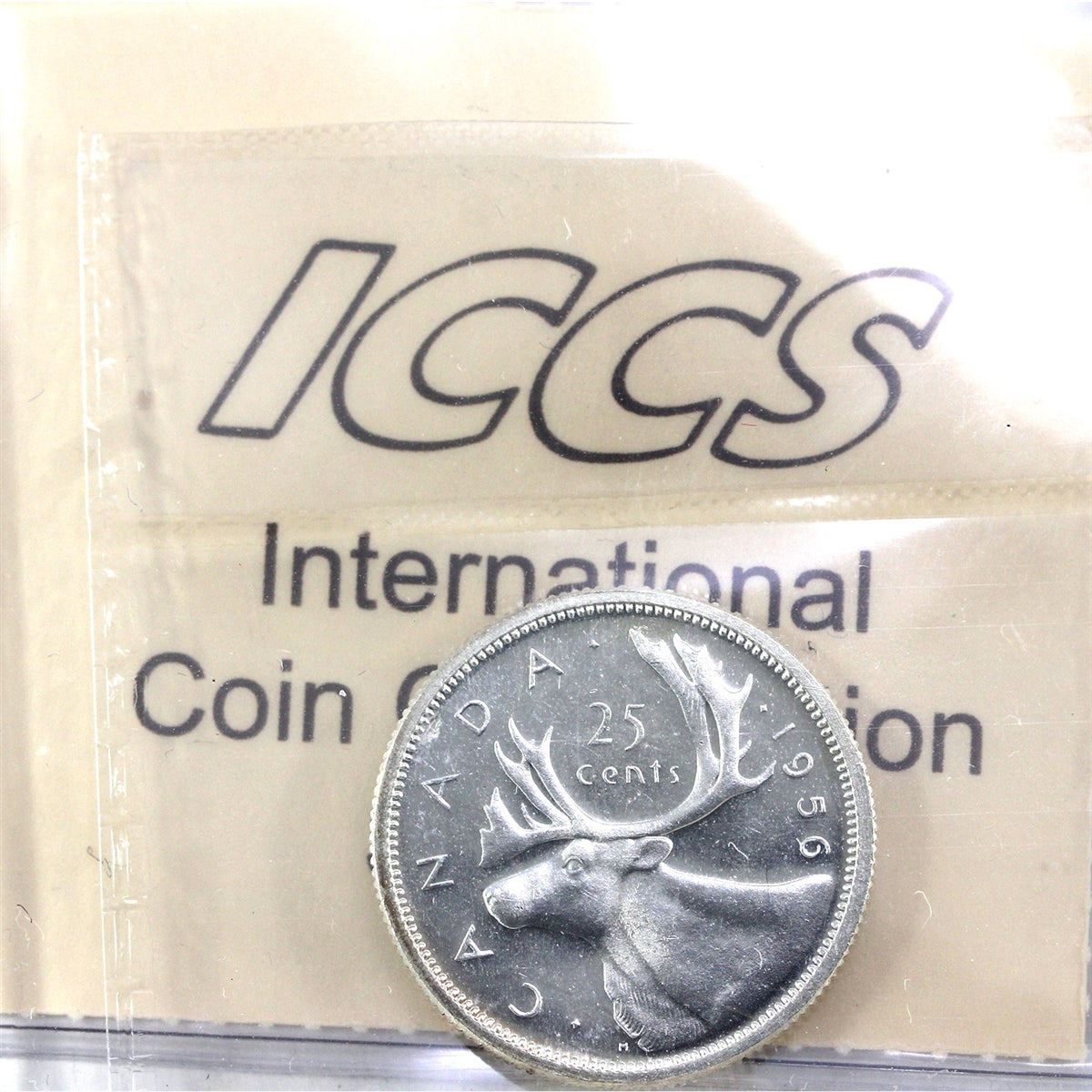 1956 Canada 25-cents ICCS Certified MS63