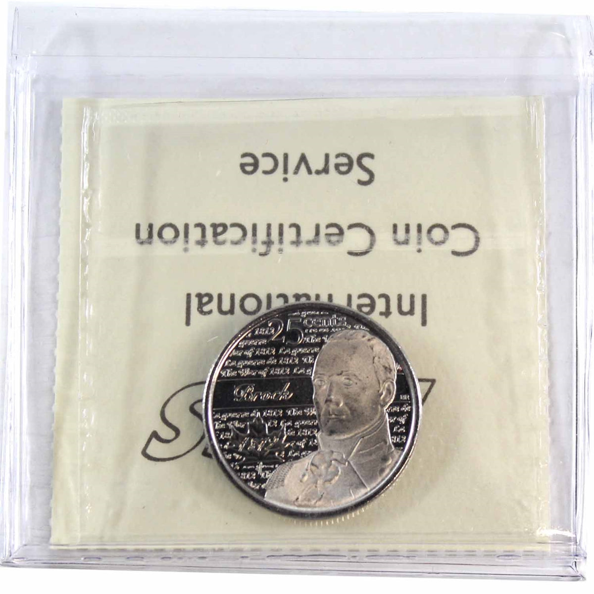 2012 Brock Canada 25-cents ICCS Certified MS65