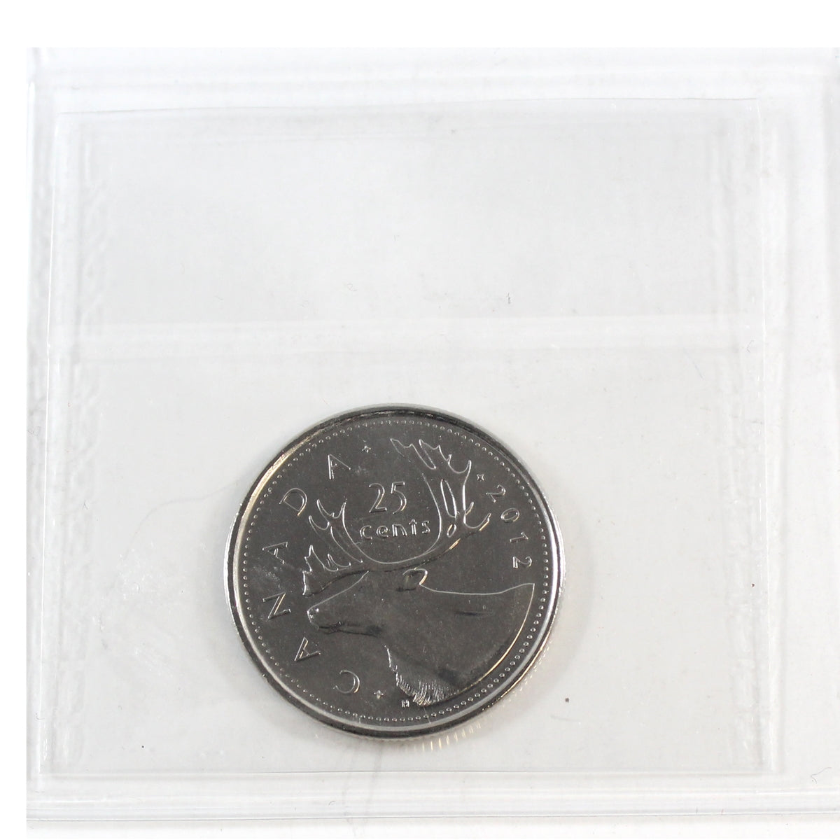 2012 Caribou Canada 25-cents ICCS Certified MS65