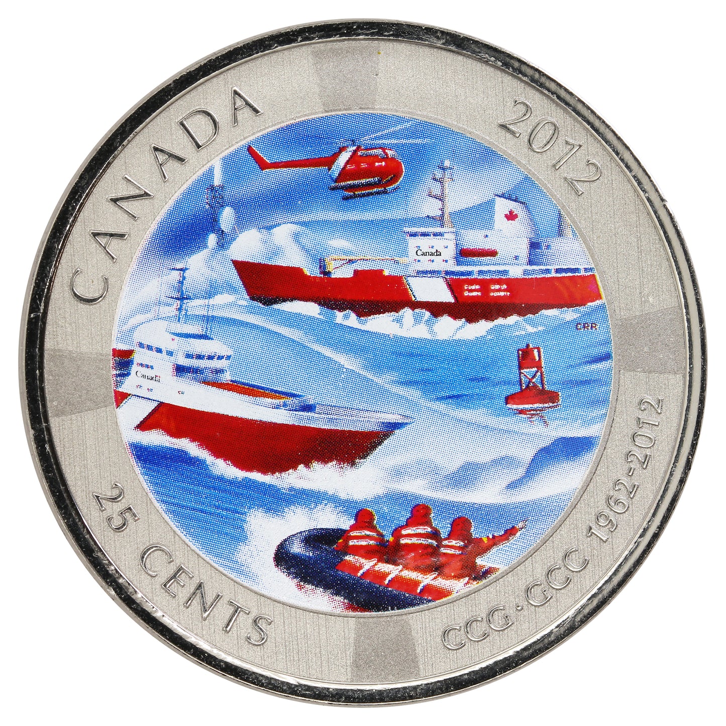 2012 Coast Guard Canada 25-cents Specimen