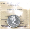 1967 Canada 25-cents ICCS Certified PL-65 Heavy Cameo