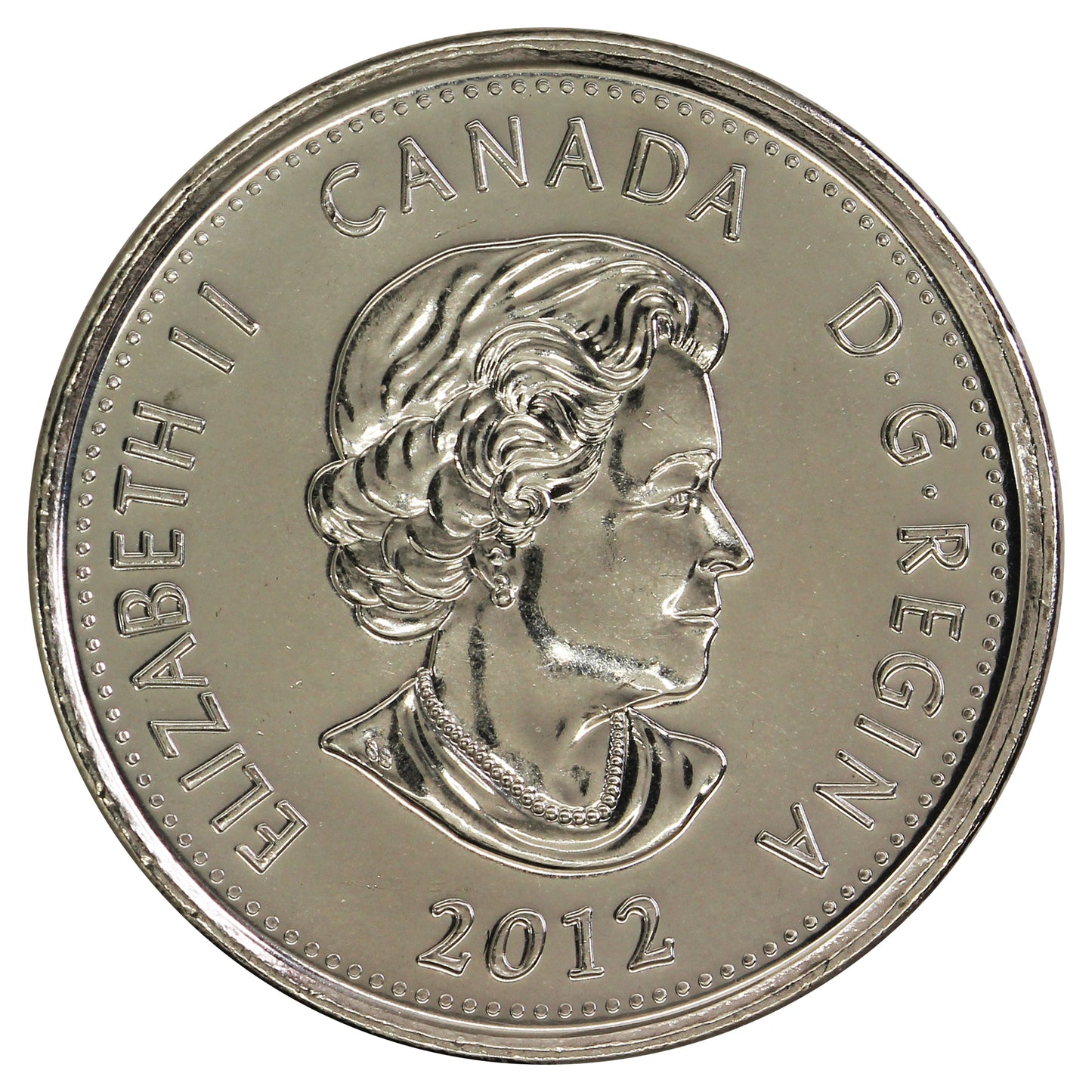 2012 Isaac Brock Canada 25-cents Brilliant Uncirculated (MS63)