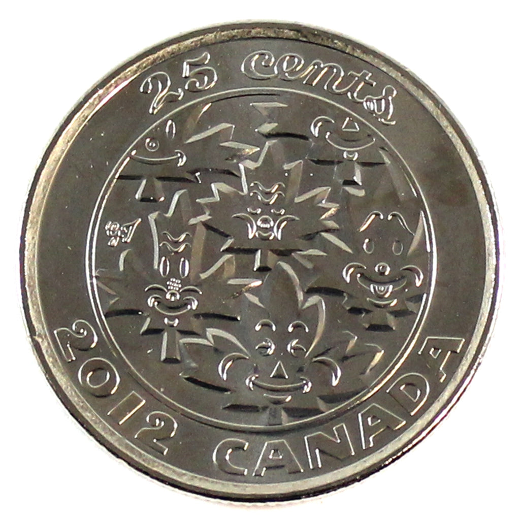 2012 Oh Canada 25-cents Brilliant Uncirculated (MS63)