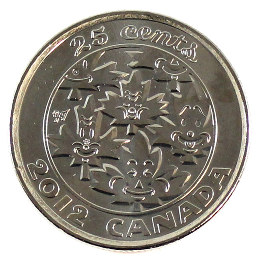 2012 Oh Canada 25-cents Brilliant Uncirculated (MS63)