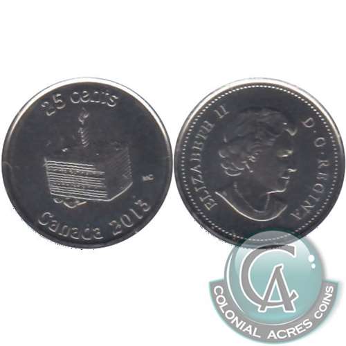 2013 Birthday Canada 25-cents Brilliant Uncirculated (MS63)