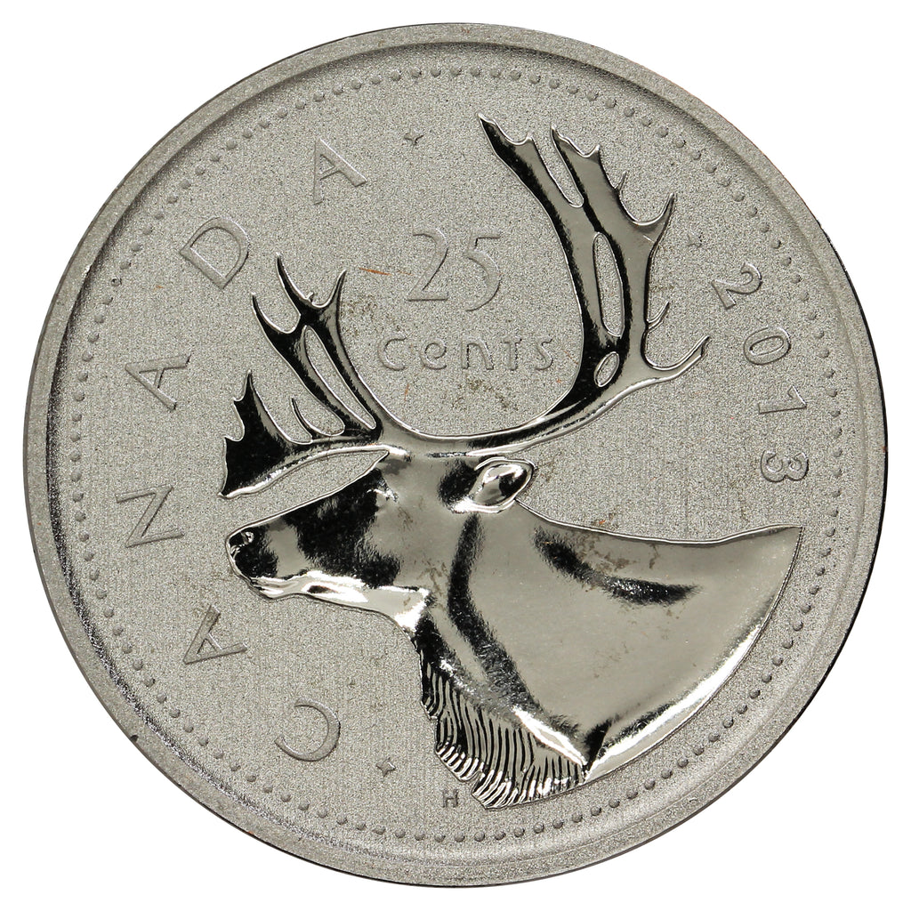 2013 Caribou Canada 25-cents Specimen