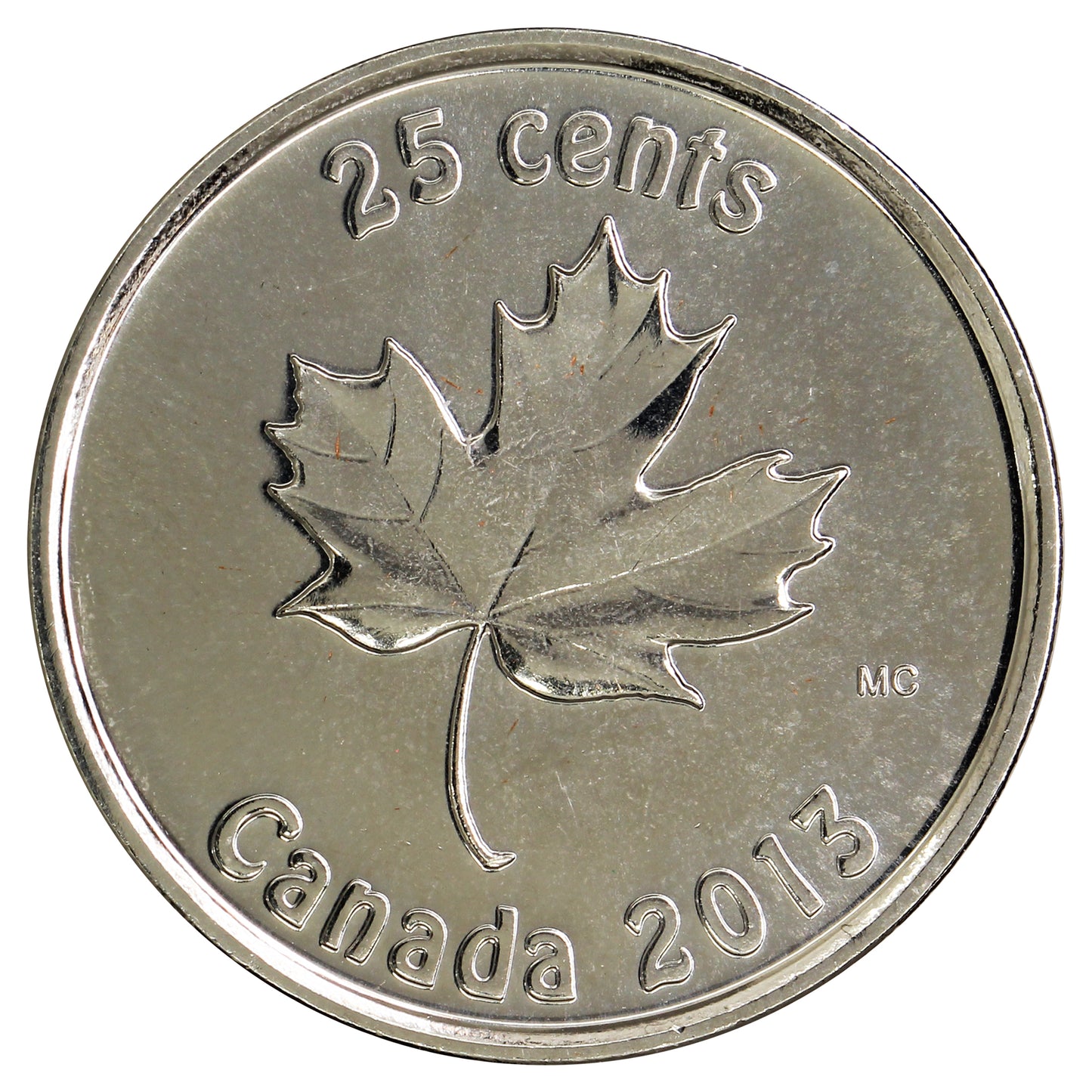 2013 Oh Canada 25-cents Brilliant Uncirculated (MS63)