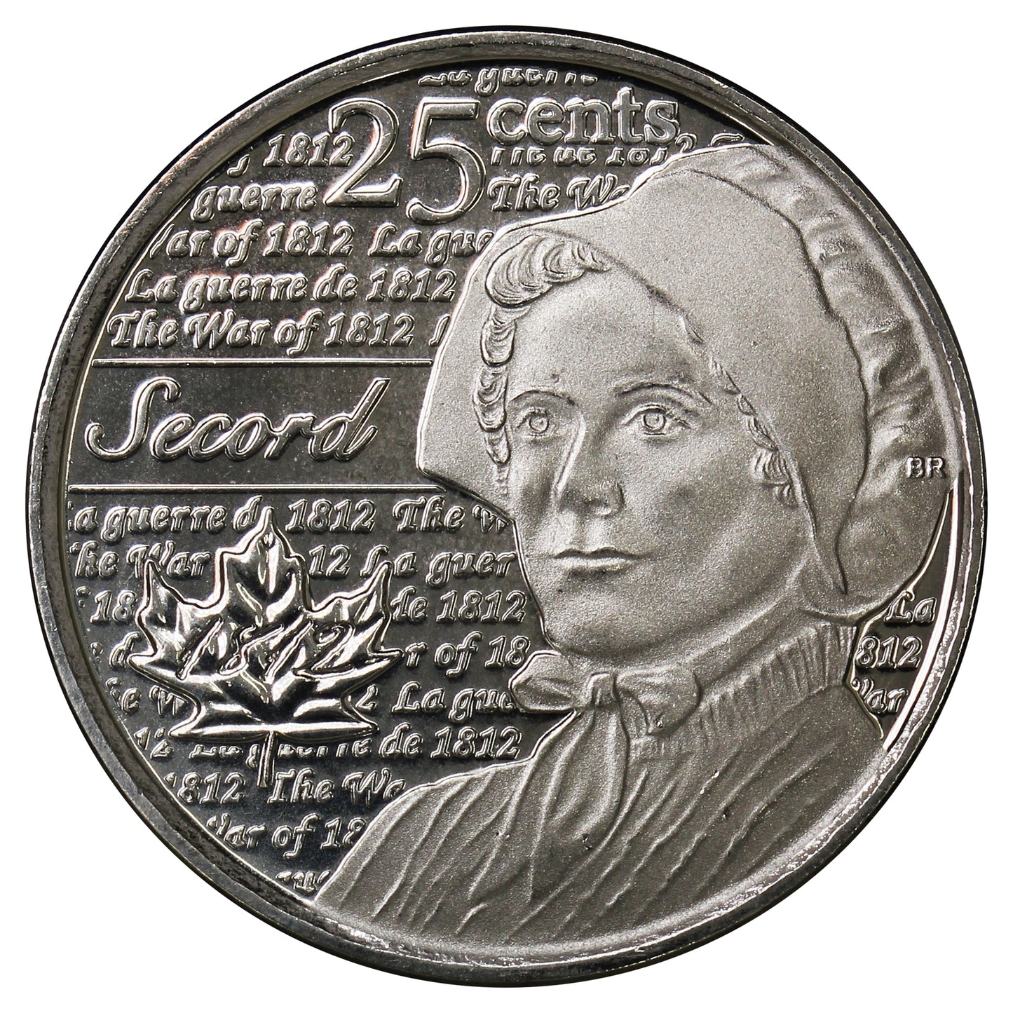 2013 Secord Canada 25-cents Brilliant Uncirculated (MS63)