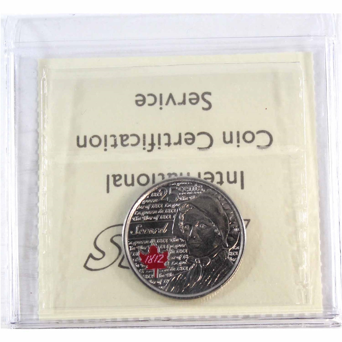 2013 Secord Coloured Canada 25-cents ICCS Certified MS66